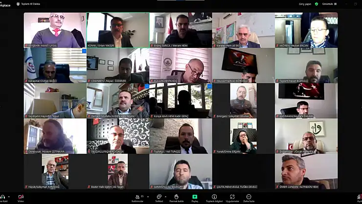 Konya'da aile okulu kursları için değerlendirme toplantısı