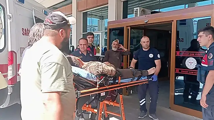 Konya'da akıl almaz kaza! Testereyle ağacı keseyim derken kendini kesti...