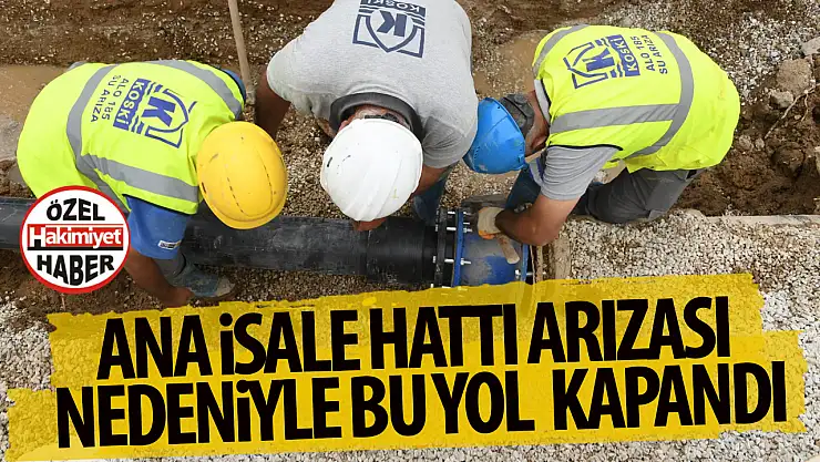 Konya'da Ana İsale Hattı Arızası Nedeniyle Yol Trafiğe Kapandı