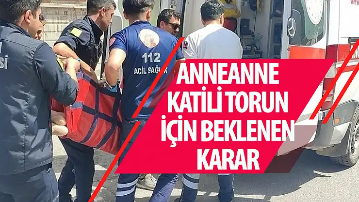 Konya'da ananesini öldüren torun hakkında flaş gelişme!