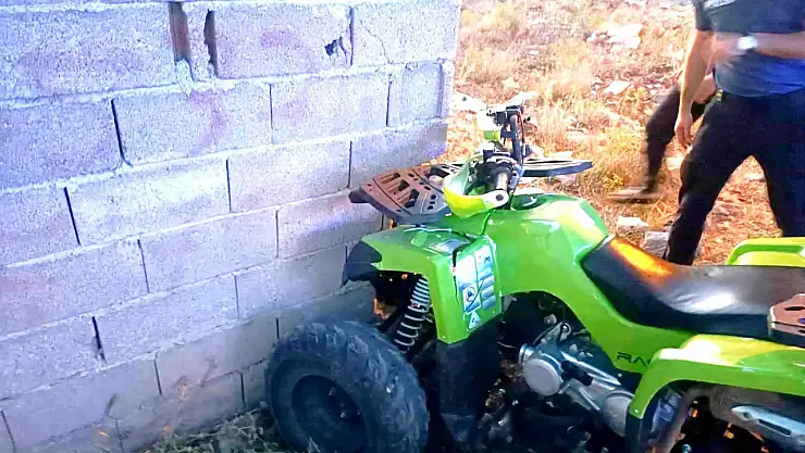 Konya'da ATV duvara çarptı: 2 yaralı!