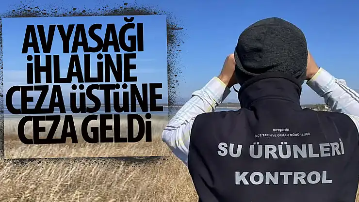 Konya'da av yasağını ihlal edenlere ceza yağdı