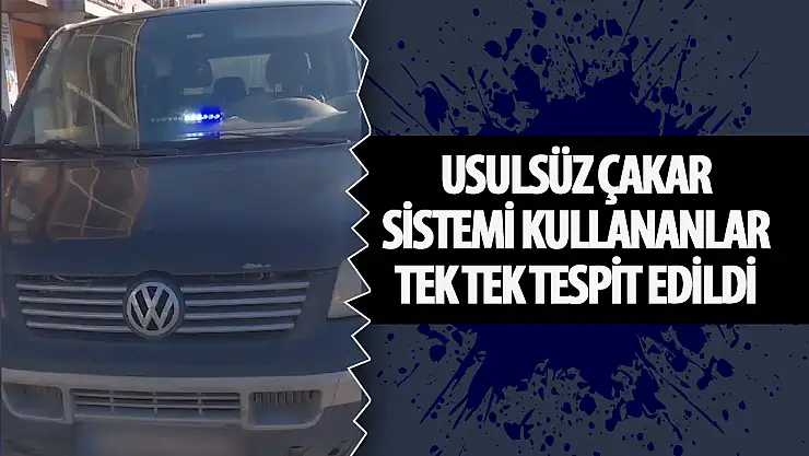 Konya'da çakar'lı denetimi