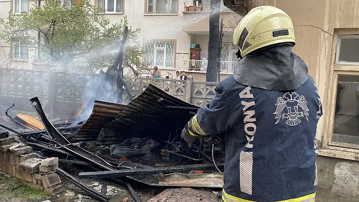 Konya'da çocukların torpil oyunu yangınla sonlandı!