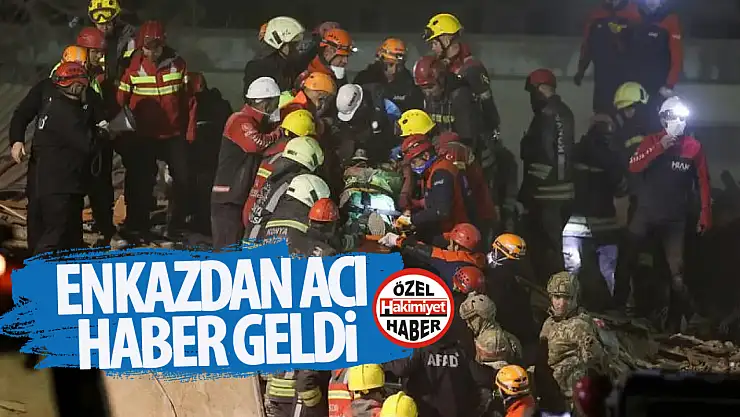 Konya'da çöken binadan acı haber