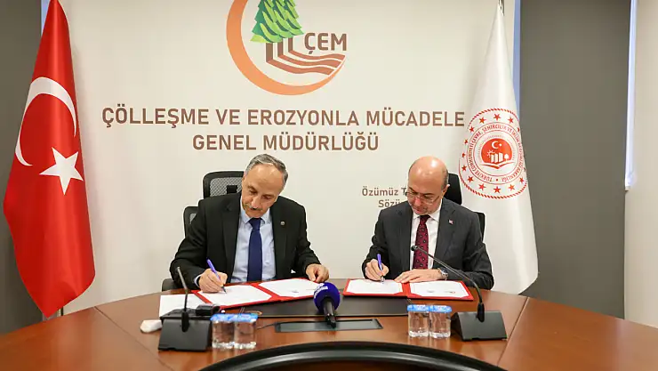 Konya'da çölleşmeye karşı büyük adım: İmzalar atıldı!