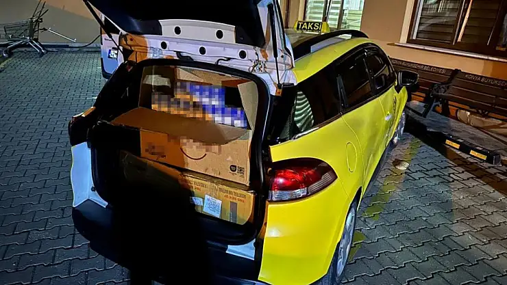 Konya'da durdurulan araçtan çıkanlar 'pes' dedirtti: 2 gözaltı