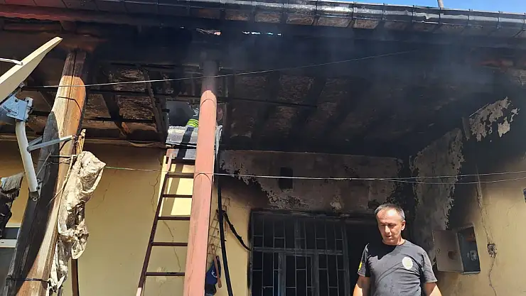 Konya'da ev yangını: 2 yaralı