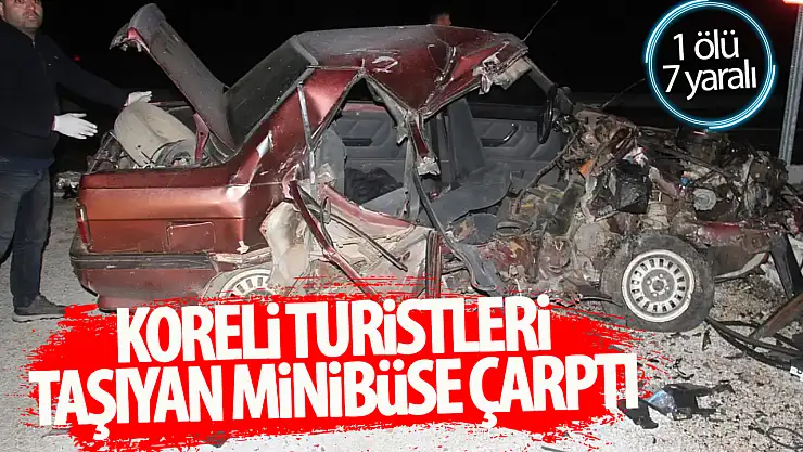 Konya'da feci kaza: 1 ölü, 7 yaralı!