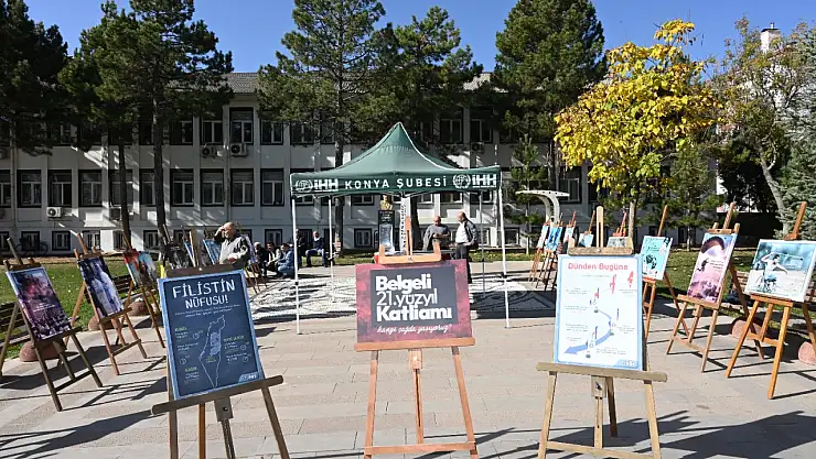 Konya'da Filistin zulmünü anlatan fotoğraf sergisi açıldı!