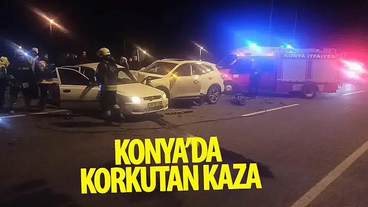 Konya'da gece yarısı korkunç kaza: 6 yaralı