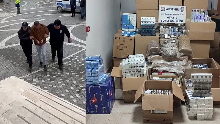 Konya'da gümrük kaçağı sigara operasyonu