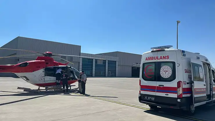 Konya'da hava ambulansı Yaşar bebek için havalandı