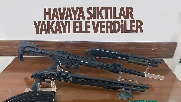 Konya'da havaya ateş ettikleri belirlenen 3 kişi gözaltına alındı