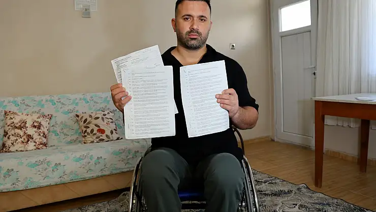 Konya'da iş kazası sonucu felç kalan işçi isyan etti: 'Tazminatım ödenmiyor!'