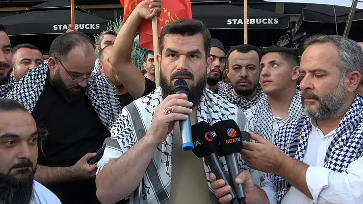 Konya'da İsrail protestosu!