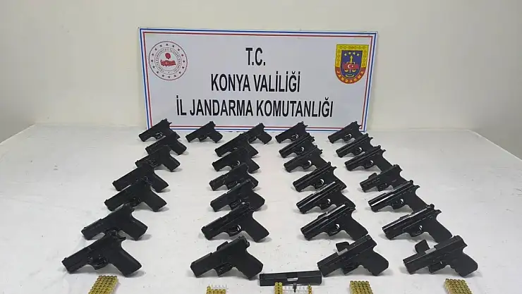 Konya'da jandarmadan silah kaçakçılarına operasyon: 1 gözaltı
