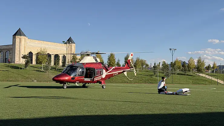 Konya'da kalp krizi geçiren hasta için hava ambulansı devrede!