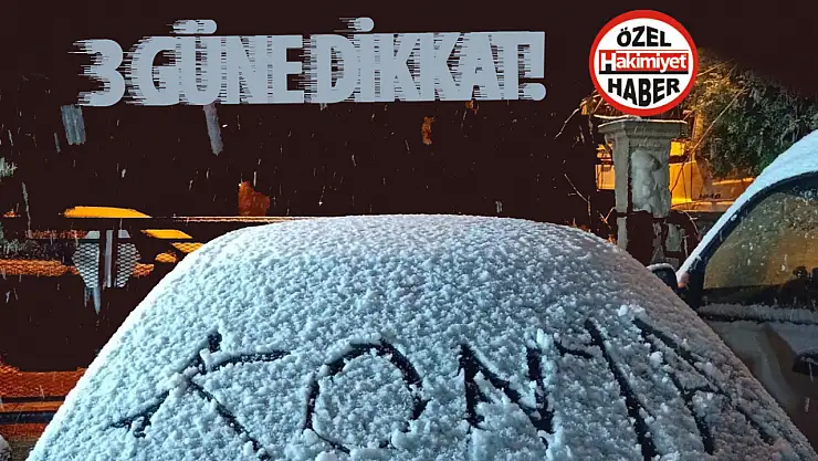 Konya'da kar yağışı soğuk hava dalgasına dönüyor: O 3 güne dikkat!