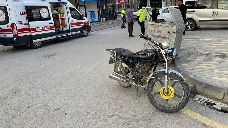 Konya'da kaza: Motosiklet sürücüsü yaralandı