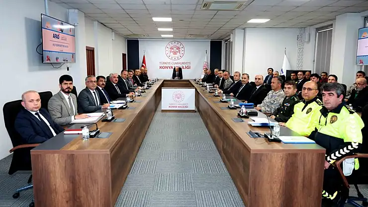 Konya'da kış tedbirleri masaya yatırıldı