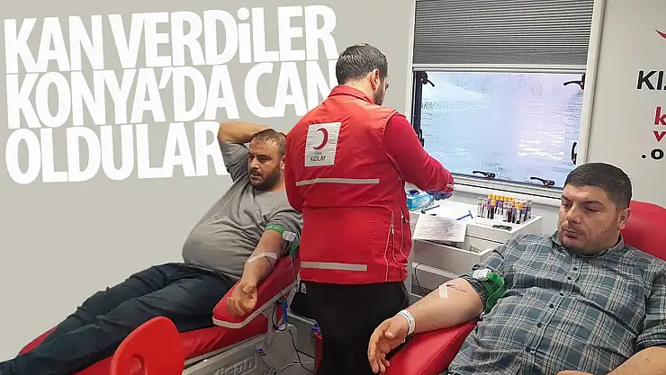 Konya'da Kızılay tarafından kan bağışı kampanyası düzenlendi