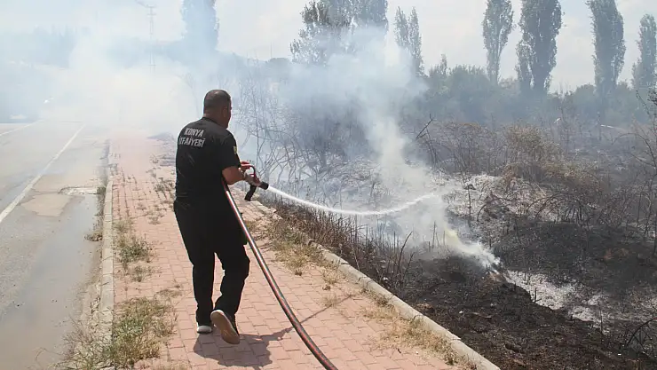 Konya'da korkutan yangın!