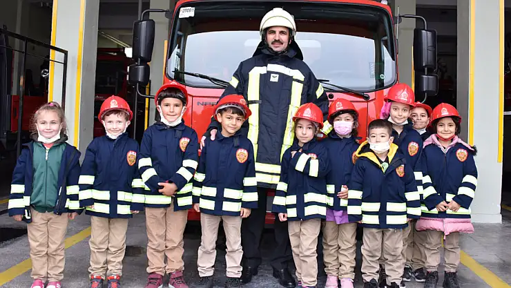 Konya'da minik yürekler, yangın güvenliği eğitimine katıldı!