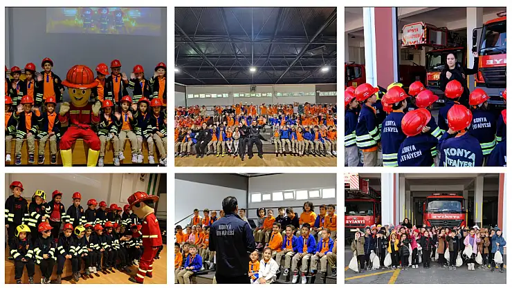 Konya'da miniklere afet bilinci kazandırılıyor