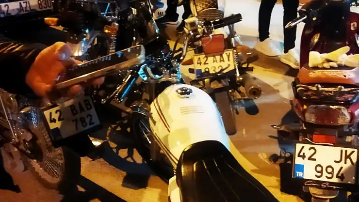 Konya'da motosiklet denetimi