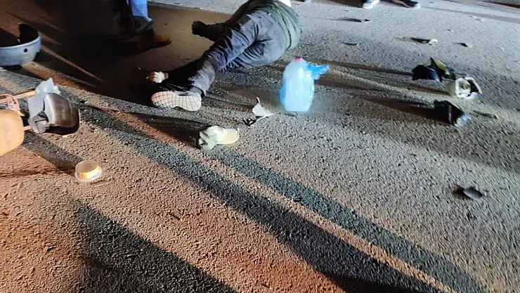 Konya'da motosiklet park halindeki araca çarptı: Bir yaralı!