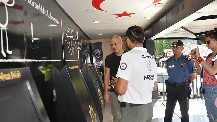 Konya'da narkotik tırı vatandaşları bilgilendirdi