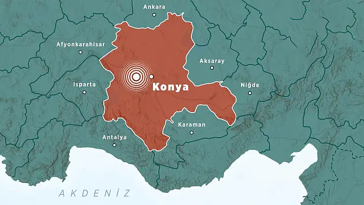 Konya'da o iki noktada 4 deprem meydana geldi