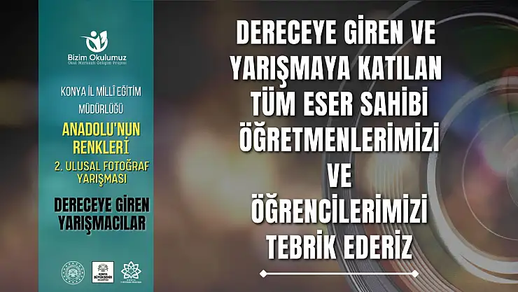 Konya'da o yarışmanın sonuçları açıklandı!