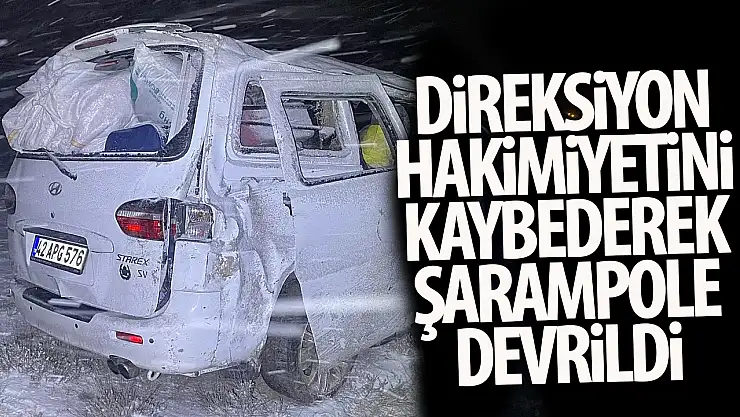 Konya'da otomobil şarampole indi: 4 yaralı