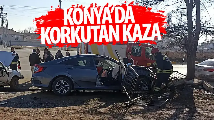 Konya'da otomobille kamyonet çarpıştı: 5 yaralı