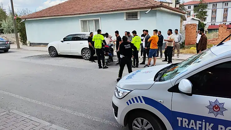 Konya'da park halindeki araca çarpan sürücü yaralandı!