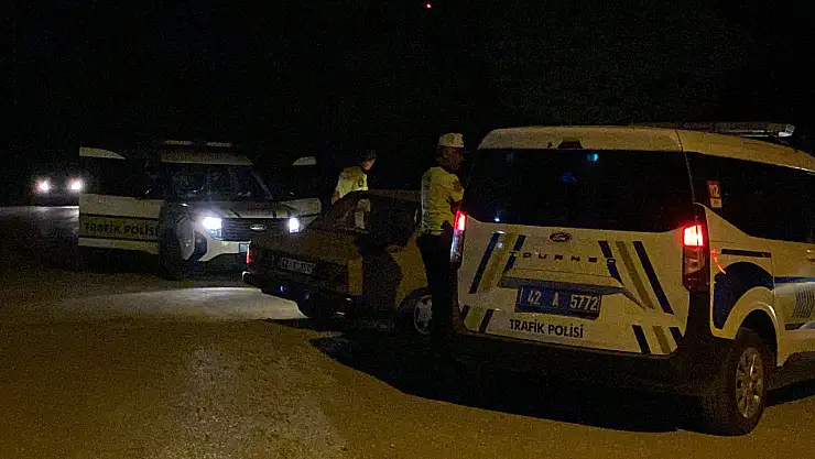 Konya'da polisten kaçan ehliyetsiz sürücüye rekor ceza!