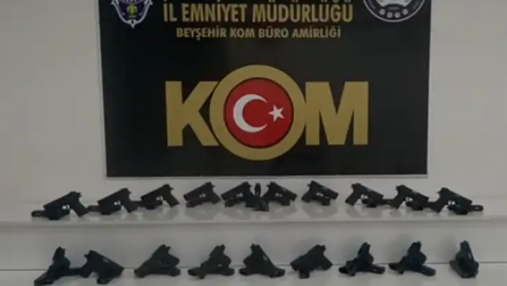 Konya'da ruhsatsız silah operasyonu: Cephaneyle karşılaştılar!