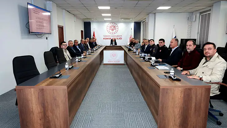 Konya'da spor güvenliği toplantısı: Konyaspor'un müsabakaları için güvenlik önlemleri ele alındı