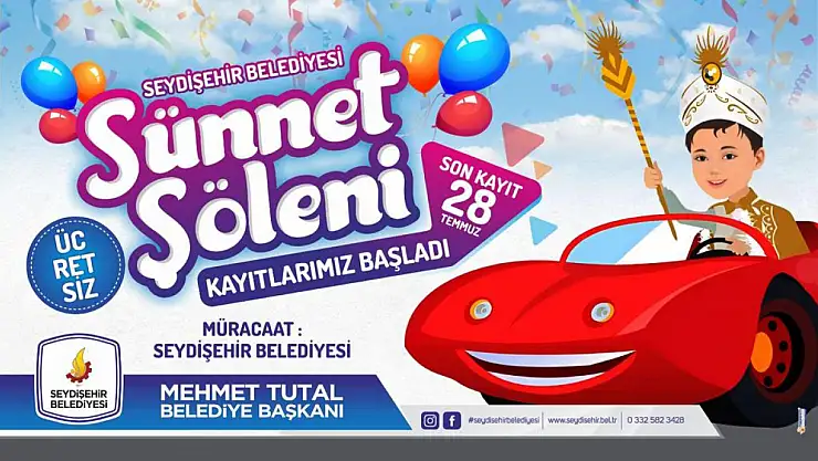 Konya'da sünnet şöleni o tarihte gerçekleşecek