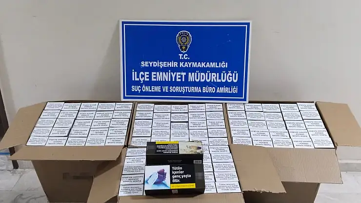 Konya'da şüphe üzerine durdurulan araçtan 40 bin makaron çıktı