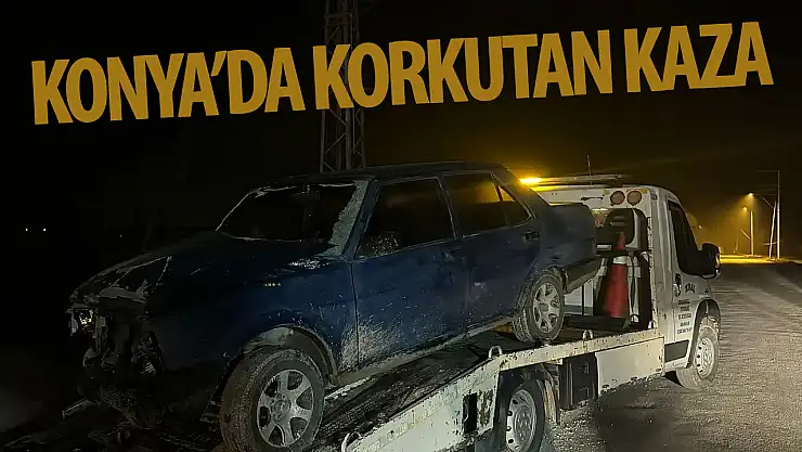 Konya'da trafik kazası: 1 yaralı