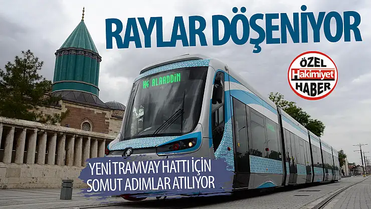 Konya'da Tramvay Hattı Çalışması Nedeniyle Yol Trafiğe Kapatılıyor