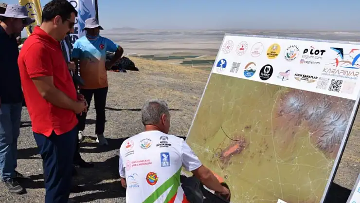 Konya'da yamaç paraşütü coşkusu devam ediyor!