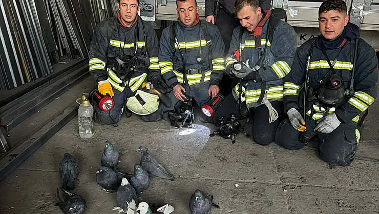 Konya'da yangından güvercinlerini kurtaran itfaiye erlerine minnettar