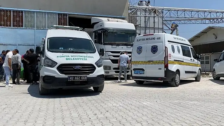 Konya'da yem fabrikasında feci kaza: 1 ölü