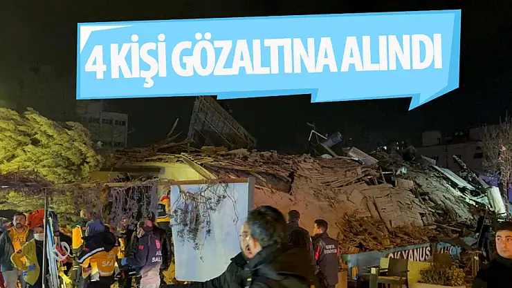 Konya'da yıkılan binayla ilgili 4 kişi gözaltına alındı!