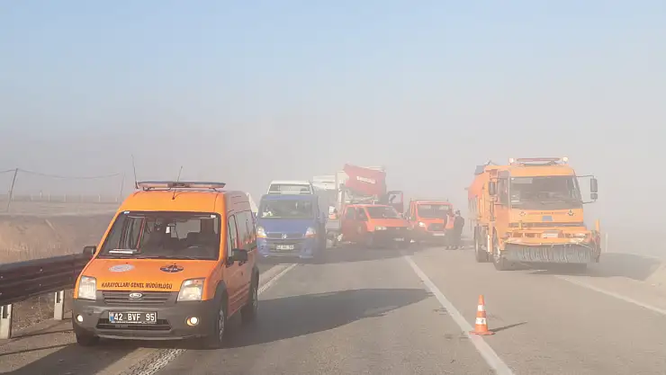 Konya'da zincirleme trafik kazası: 8 kişi yaralandı