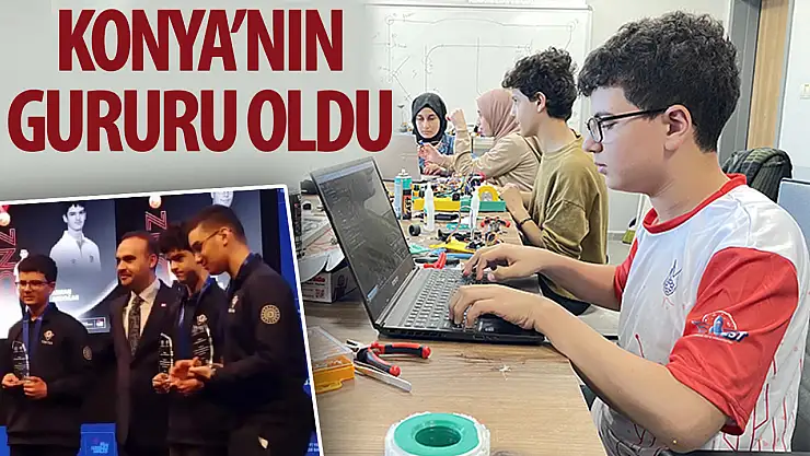 Konya'daki bu okul Tübitak Bilim Olimpiyatlarında Gümüş Madalya kazandı!